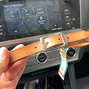 CIRCLE T RUSTIC LEATHER COLLAR 20”